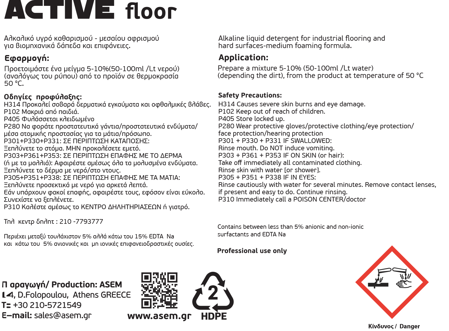 ACTIVE Floor Οπίσθια (134 X 100)